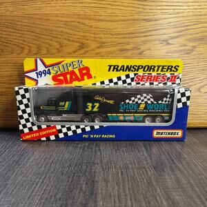 Vintage 1994 Matchbox LE Super Star Transporters Series II Shoe World Jarrett